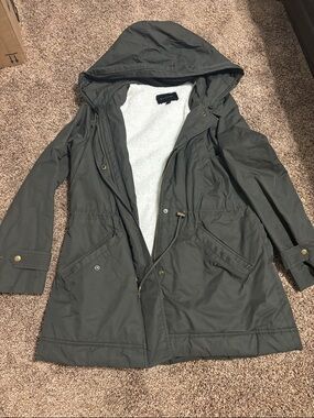 Banana Republic Olive Utility Hooded Jacket